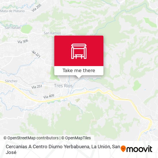 Cercanías A Centro Diurno Yerbabuena, La Unión map