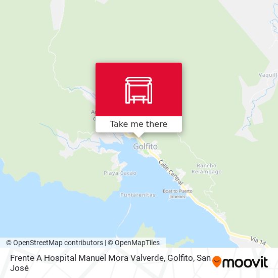 Frente A Hospital Manuel Mora Valverde, Golfito map
