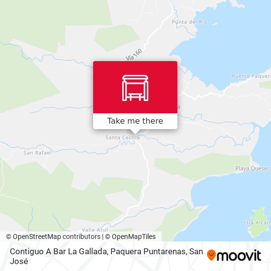 Contiguo A Bar La Gallada, Paquera Puntarenas map
