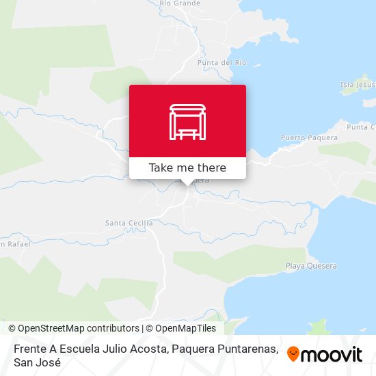 Frente A Escuela Julio Acosta, Paquera Puntarenas map