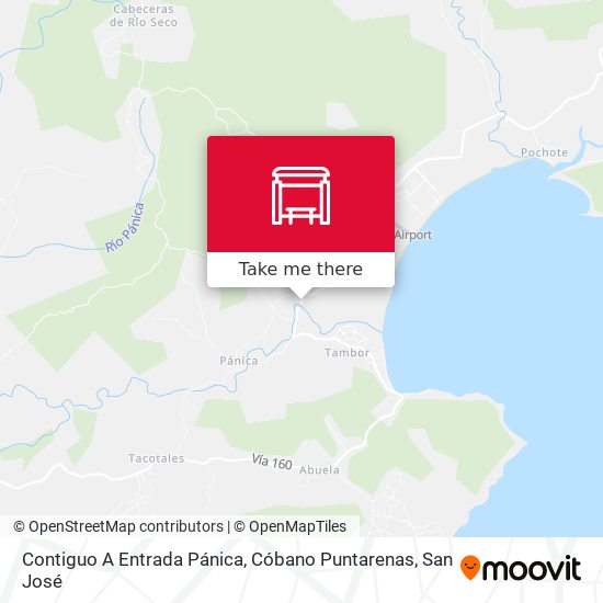 Contiguo A Entrada Pánica, Cóbano Puntarenas map