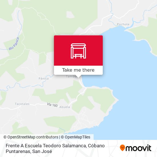 Frente A Escuela Teodoro Salamanca, Cóbano Puntarenas map