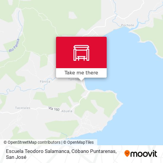 Mapa de Escuela Teodoro Salamanca, Cóbano Puntarenas