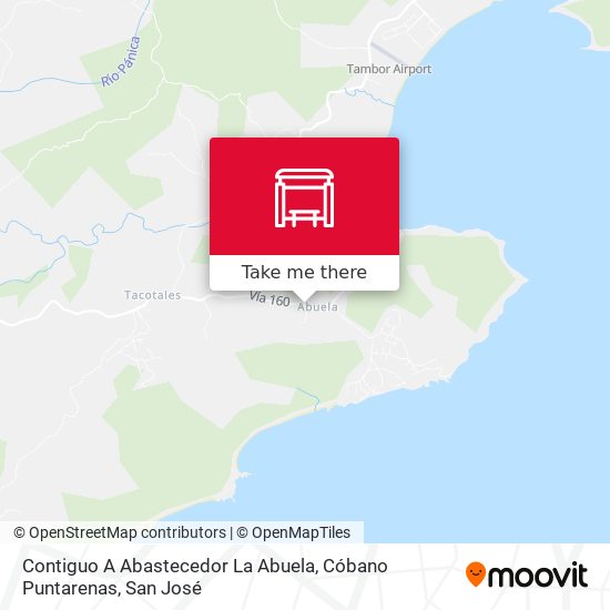 Contiguo A Abastecedor La Abuela, Cóbano Puntarenas map