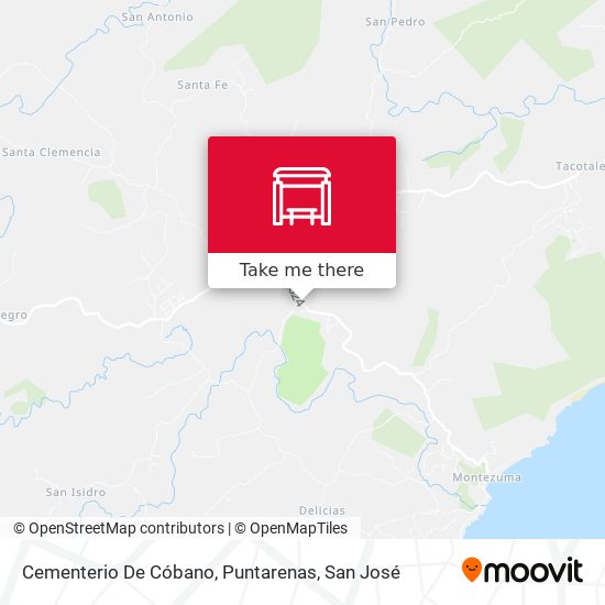 Cementerio De Cóbano, Puntarenas map