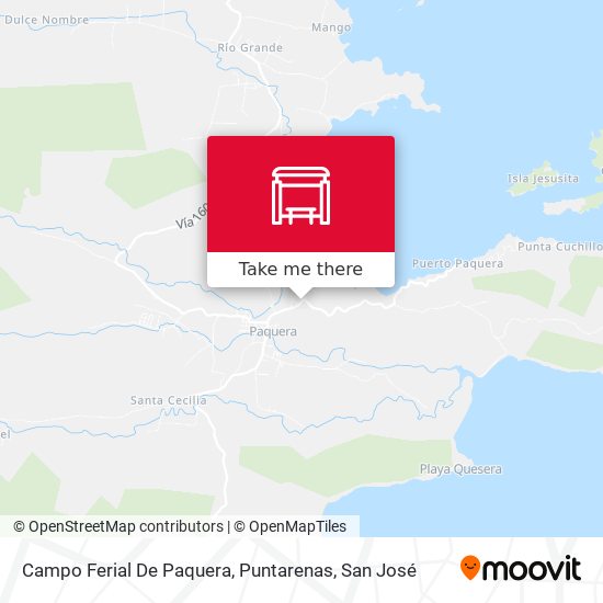 Campo Ferial De Paquera, Puntarenas map
