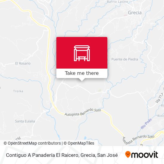 Contiguo A Panadería El Raicero, Grecia map