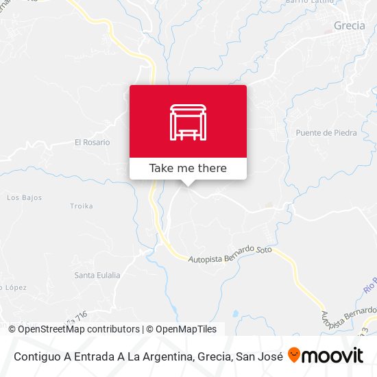 Contiguo A Entrada A La Argentina, Grecia map