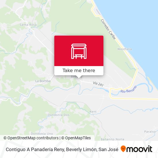 Contiguo A Panadería Reny, Beverly Limón map