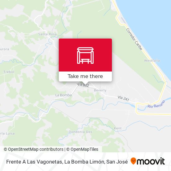 Frente A Las Vagonetas, La Bomba Limón map
