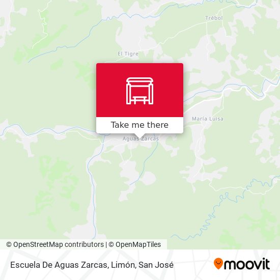 Escuela De Aguas Zarcas, Limón map