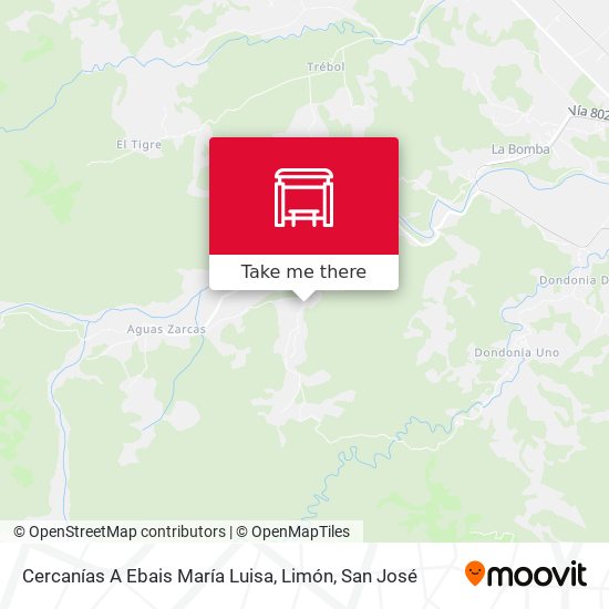 Mapa de Cercanías A Ebais María Luisa, Limón