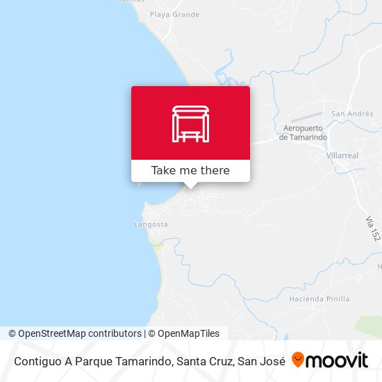 Mapa de Contiguo A Parque Tamarindo, Santa Cruz
