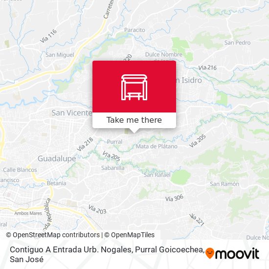 Contiguo A Entrada Urb. Nogales, Purral Goicoechea map