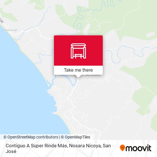 Contiguo A Super Rinde Más, Nosara Nicoya map