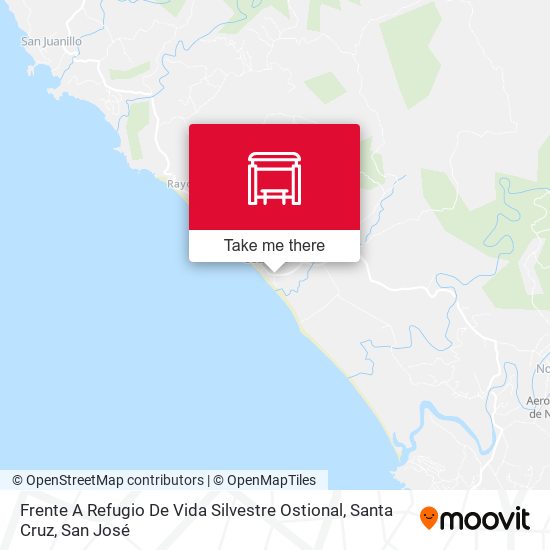 Frente A Refugio De Vida Silvestre Ostional, Santa Cruz map