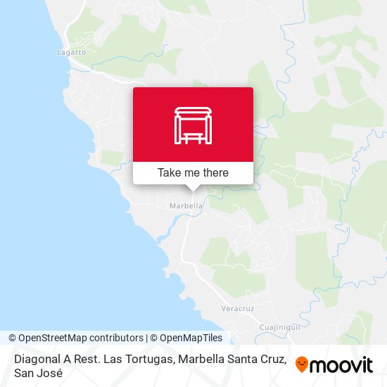Diagonal A Rest. Las Tortugas, Marbella Santa Cruz map