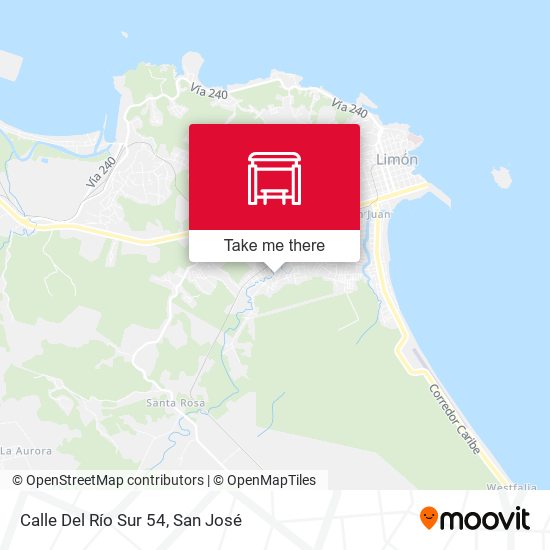 Mapa de Calle Del Río Sur 54