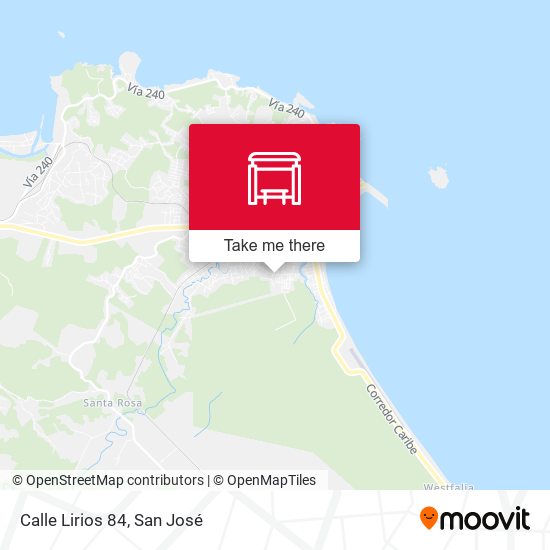 Mapa de Calle Lirios 84
