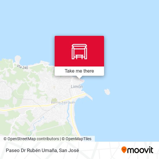 Mapa de Paseo Dr Rubén Umaña