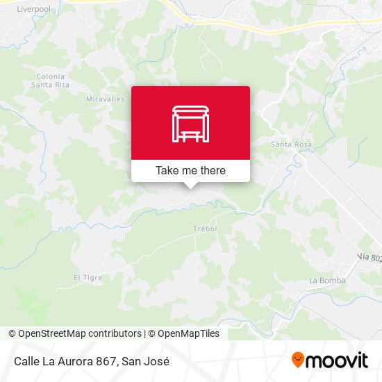Calle La Aurora 867 map