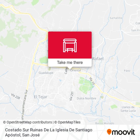 Costado Sur Ruinas De La Iglesia De Santiago Apóstol map