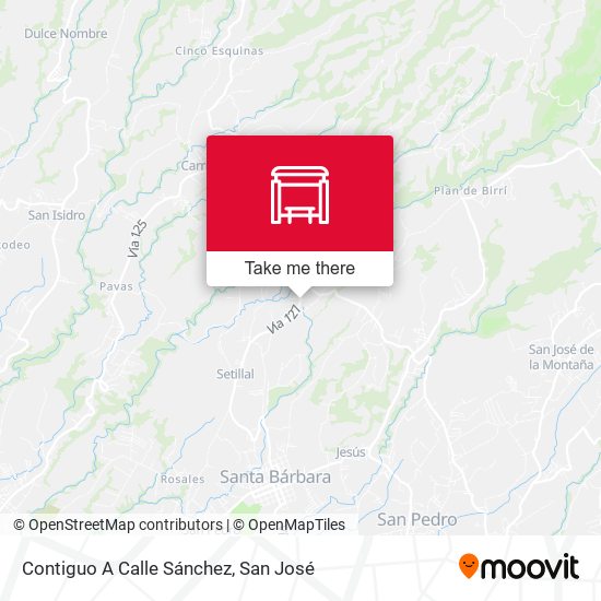 Contiguo A Calle Sánchez map