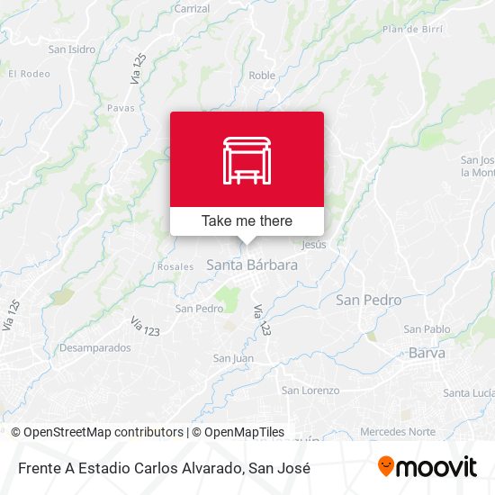 Frente A Estadio Carlos Alvarado map