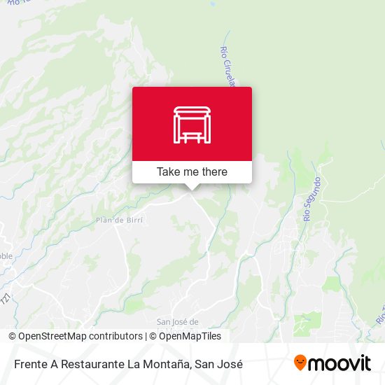 Mapa de Frente A Restaurante La Montaña
