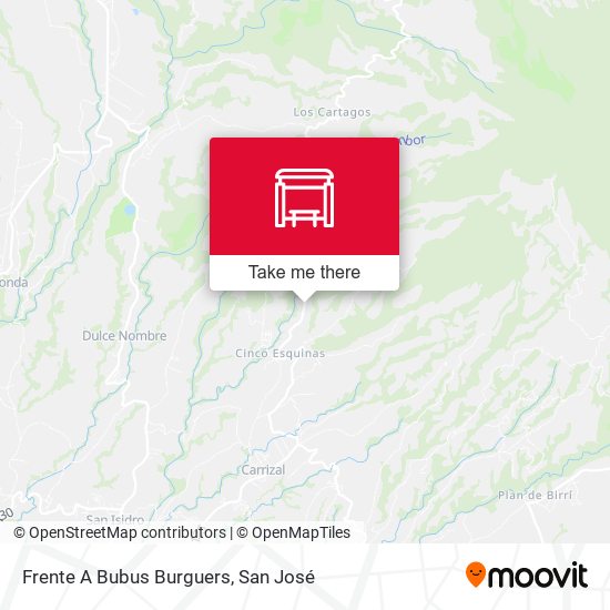 Frente A Bubus Burguers map