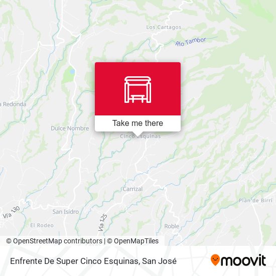 Enfrente De Super Cinco Esquinas map