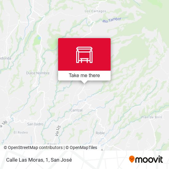 Calle Las Moras, 1 map