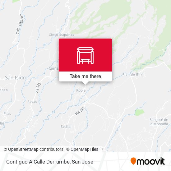 Contiguo A Calle Derrumbe map