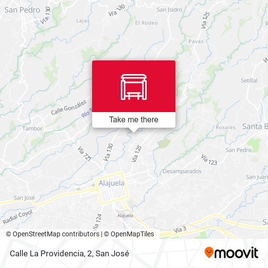 Calle La Providencia, 2 map