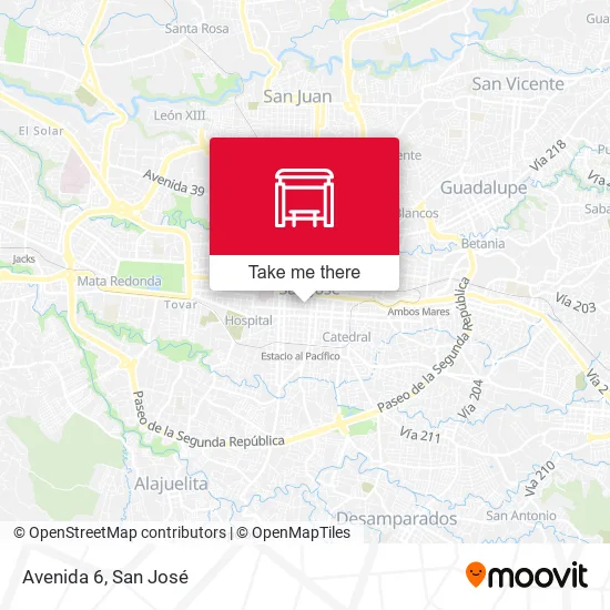 Mapa de Avenida 6