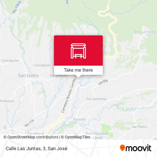 Mapa de Calle Las Juntas, 3
