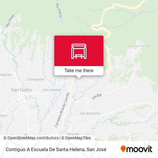 Mapa de Contiguo A Escuela De Santa Helena