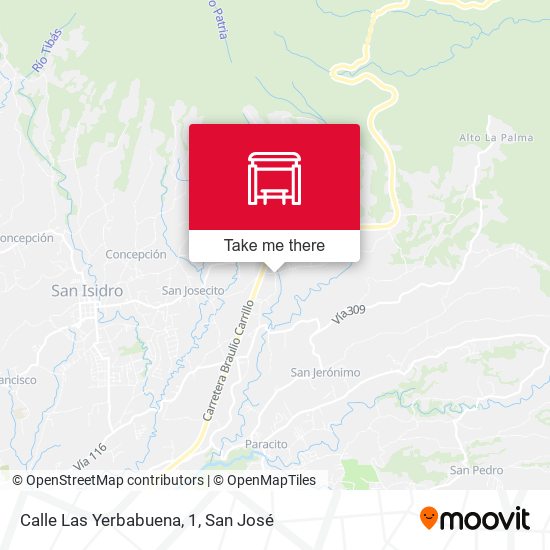 Mapa de Calle Las Yerbabuena, 1