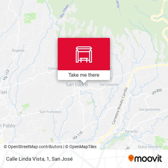 Mapa de Calle Linda Vista, 1