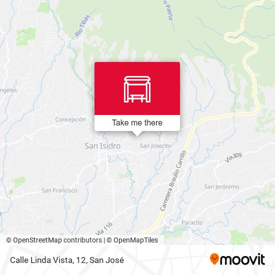Calle Linda Vista, 12 map