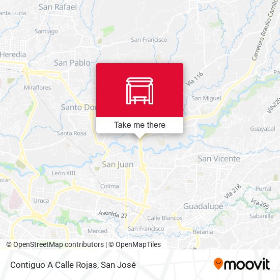 Contiguo A Calle Rojas map