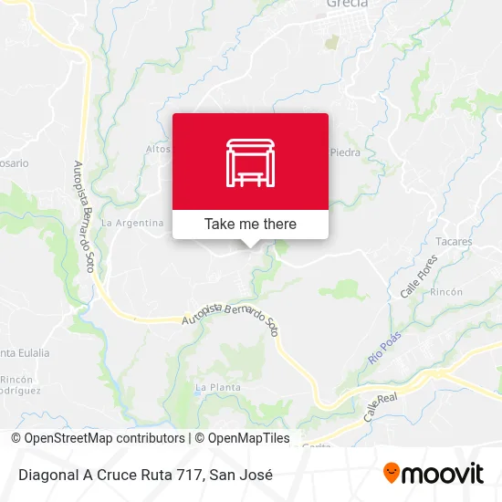 Diagonal A Cruce Ruta 717 map