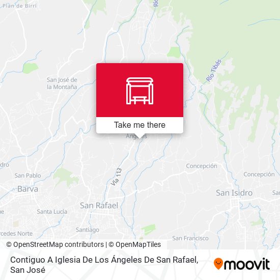 Contiguo A Iglesia De Los Ángeles De San Rafael map