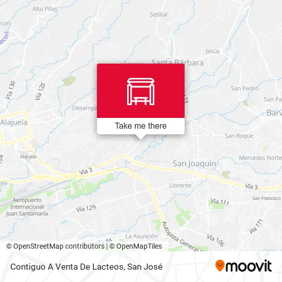 Contiguo A Venta De Lacteos map