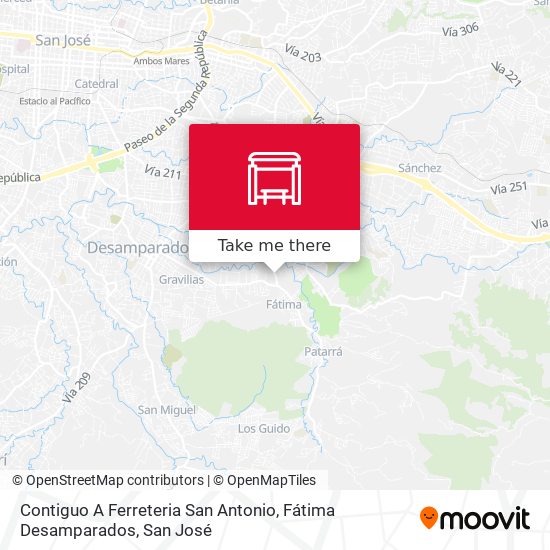 Contiguo A Ferreteria San Antonio, Fátima Desamparados map