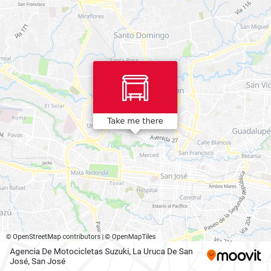 Agencia De Motocicletas Suzuki, La Uruca De San José map