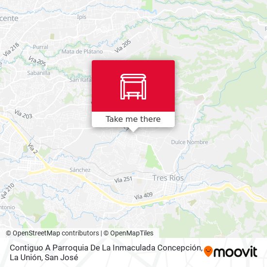 Contiguo A Parroquia De La Inmaculada Concepción, La Unión map
