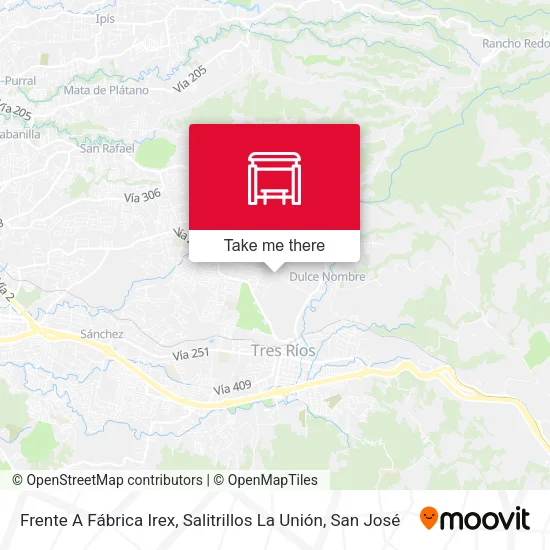 Frente A Fábrica Irex, Salitrillos La Unión map