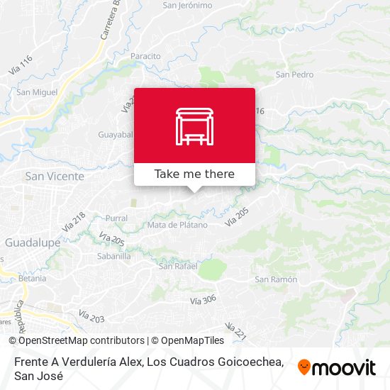 Frente A Verdulería Alex, Los Cuadros Goicoechea map