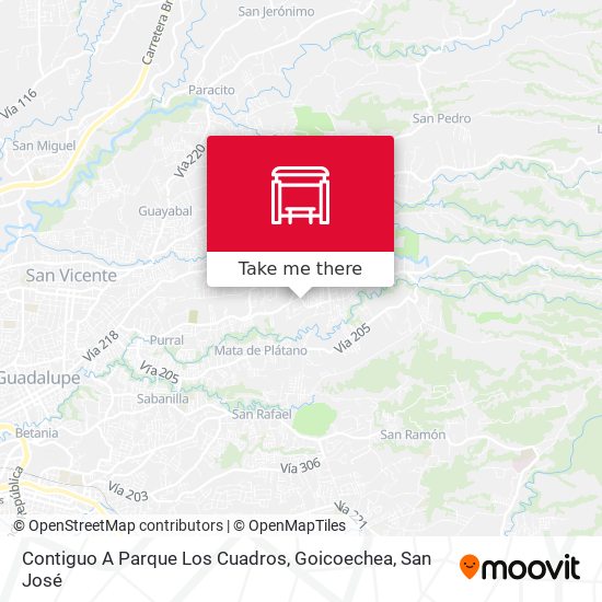 Mapa de Contiguo A Parque Los Cuadros, Goicoechea